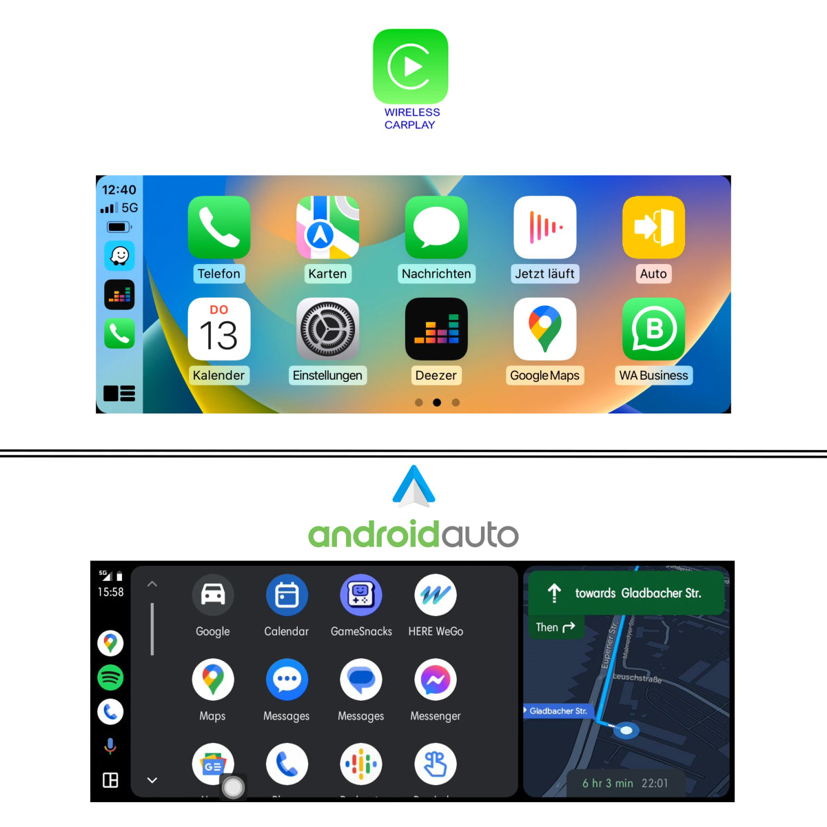 BMW CIC E81 E82 E87 E88 E90 E60 F10 E63 E84 F25 E70 E71 CarPlay AndroidAuto