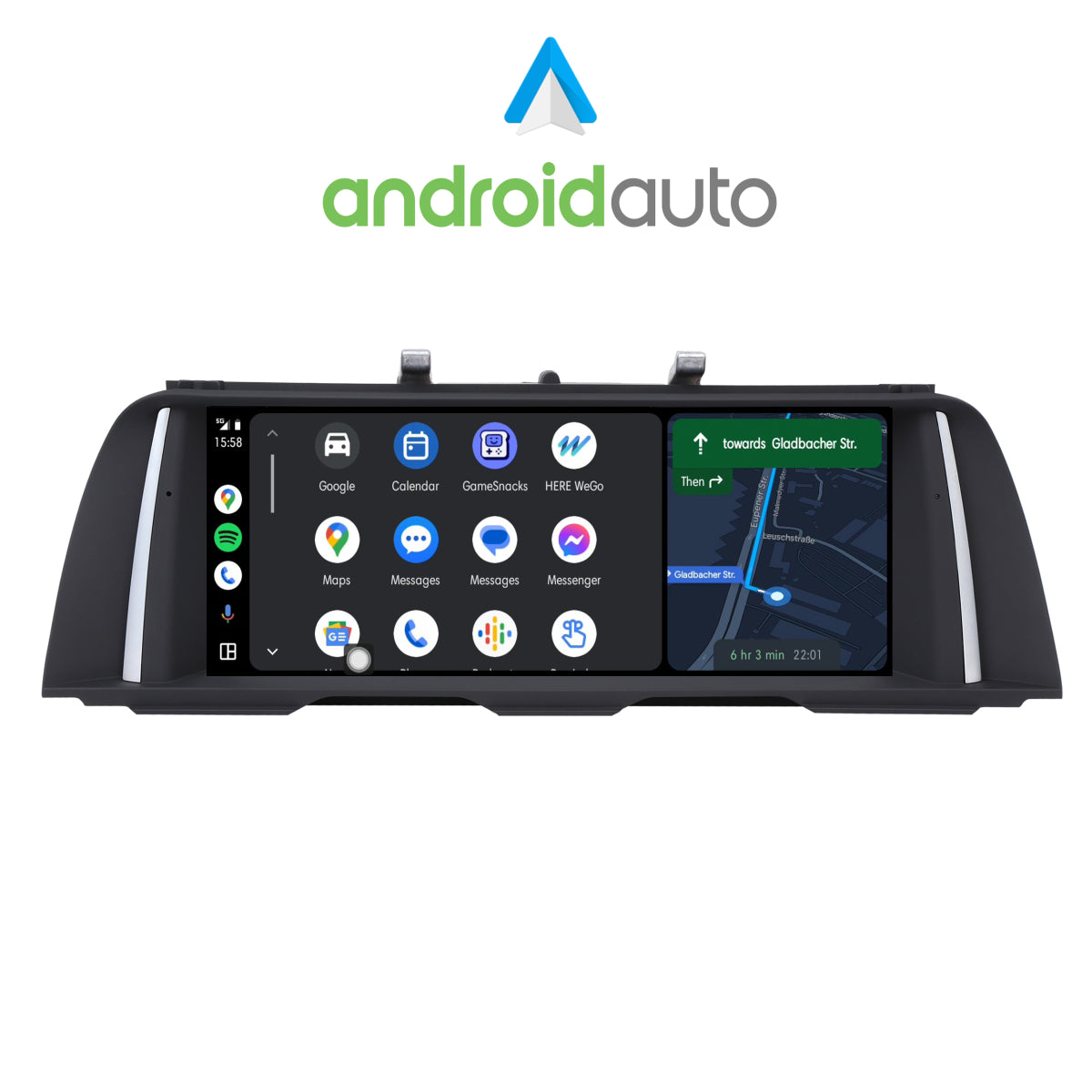 BMW 5er F10 F11 NBT System 10.2" Touchscreen Android GPS Navigation Carplay