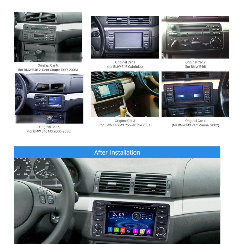 BMW E46 7" Touchscreen Android Autoradio GPS Navi DVD CarPlay