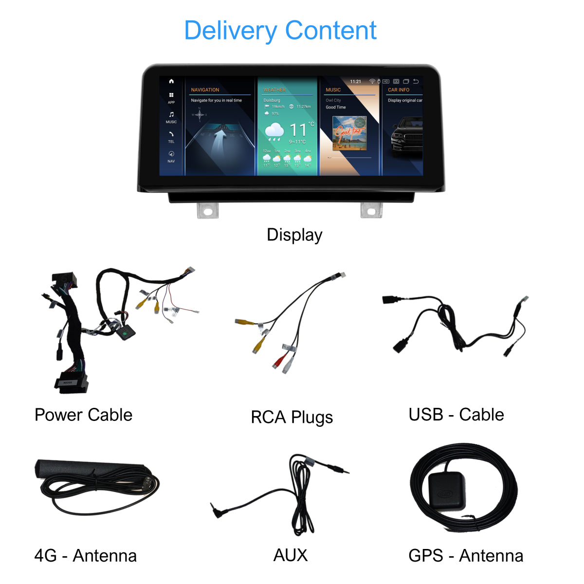 BMW F30 F31 F32 F3.x F80 F8.x NBT 10.2" Touchscreen Android GPS Navi Carplay