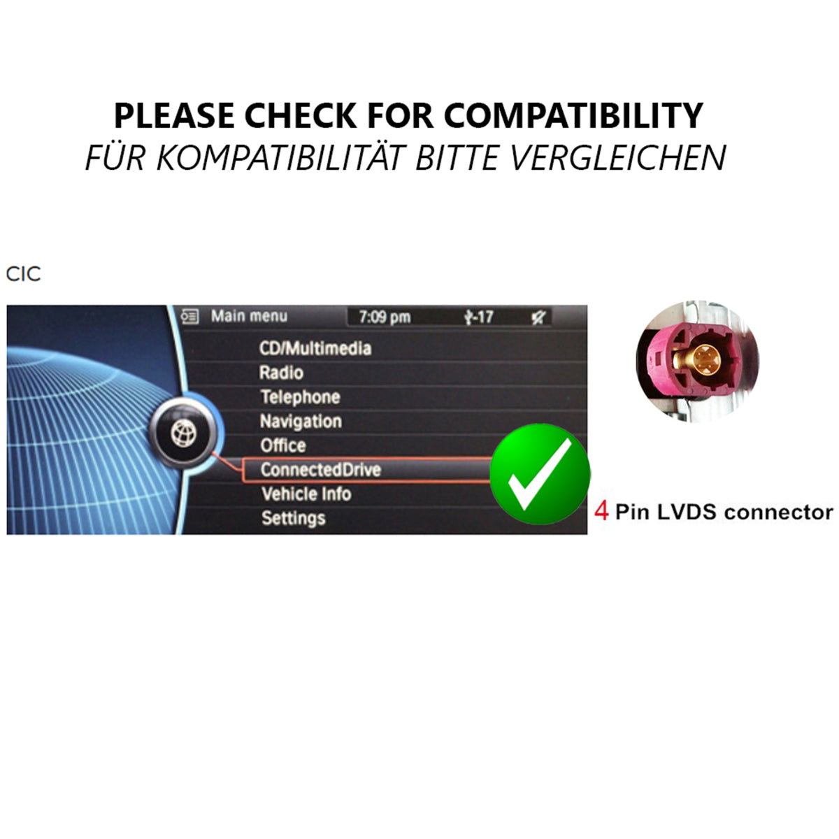 BMW X1 E84 CIC 10.2" Touchscreen Android GPS Navigation Carplay AndroidAuto