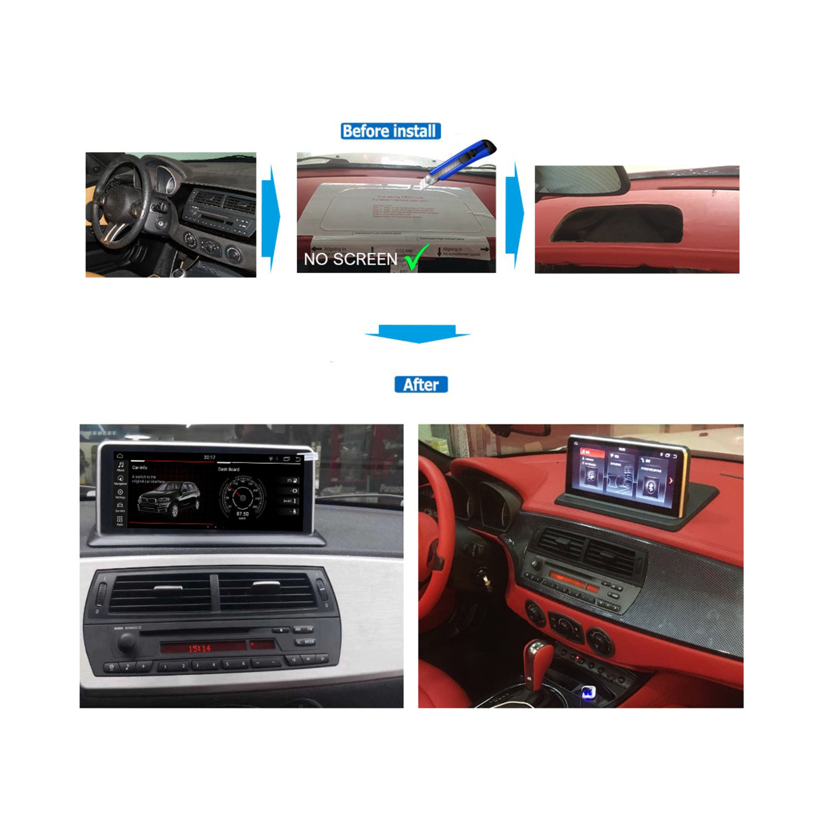 BMW Z4 E85 E86 10.25" Touchscreen Android GPS Navigation Multimedia CarPlay