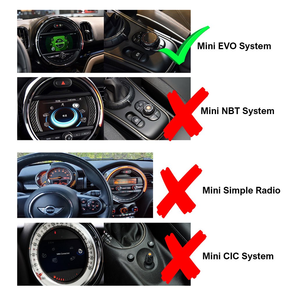 Mini F55 F56 F57 EVO 9" Touchscreen Android Autoradio GPS Navigation Carplay