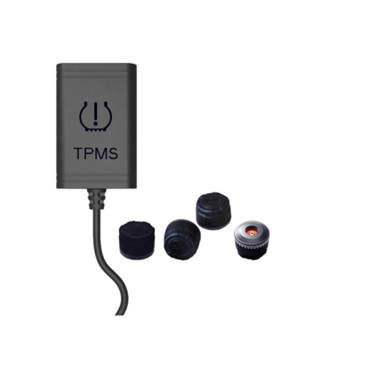 TPMS Reifendruckkontrollsystem für Android Autoradio mit 4 externen Sensoren