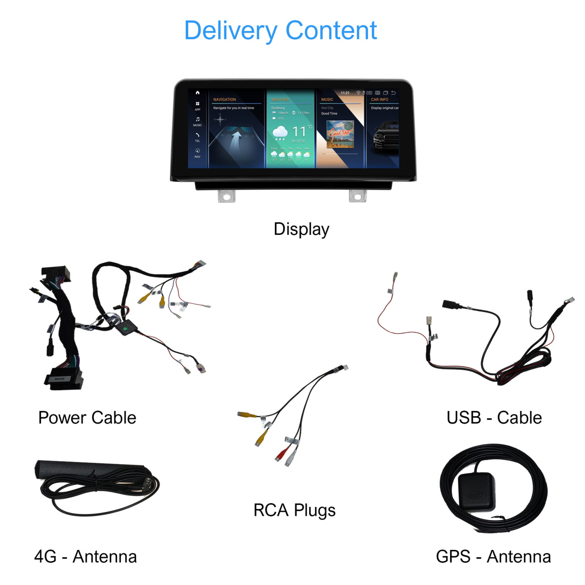 BMW F30 F31 F32 F34 F35 F36 EVO 10.25" Touchscreen Android GPS Navi Carplay