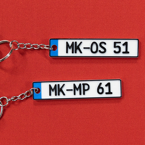 3D-Kennzeichen Schlüsselanhänger