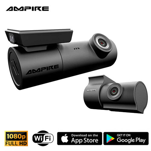 AMPIRE DC2 Dual-Dashcam in Full-HD, WiFi und GPS
