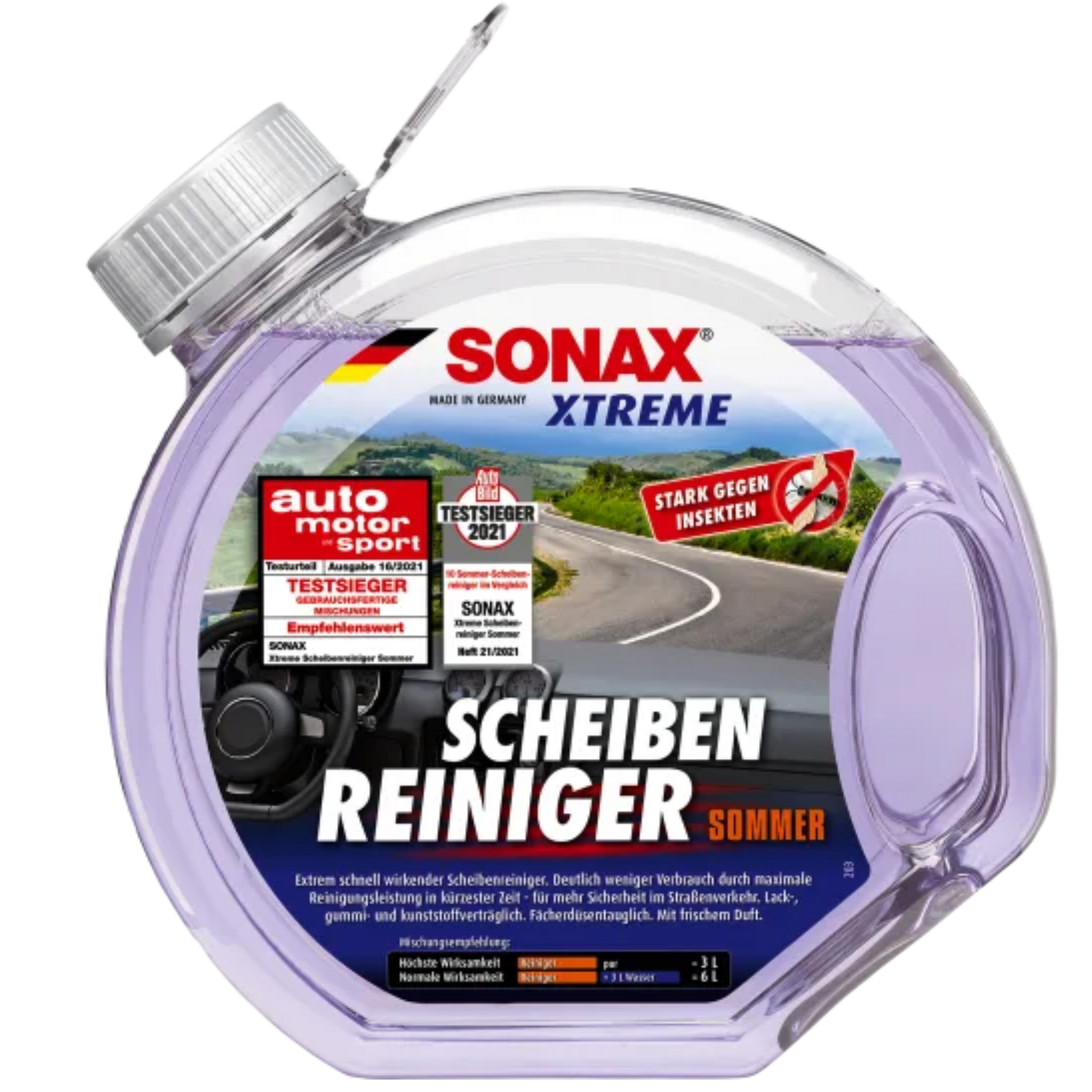 SONAX XTREME Scheibenreiniger Sommer gebrauchsfertig, 3l – Marx Performance
